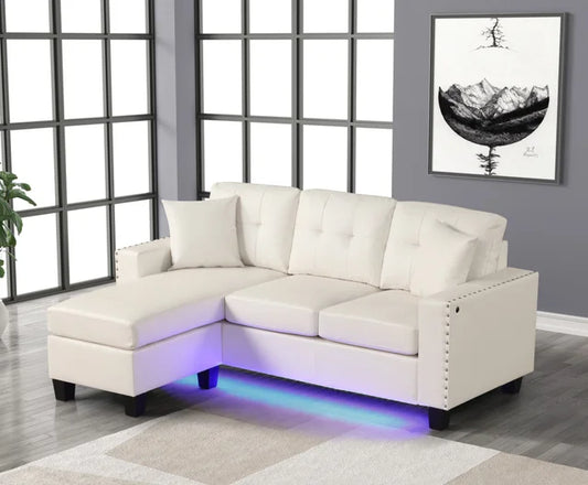 Messi white reversible sectional