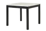 Dior PU - Black Pub Table + 4 Chair Set